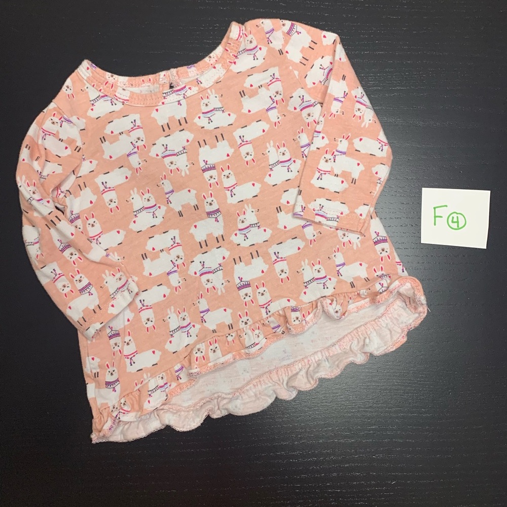 ⭐️5/$10.00⭐️ George 3-6m Long Sleeve Llama Shirt